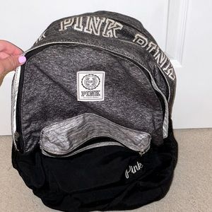 Pink (VS) Backpack- 4 compartments, great for school and holding books.